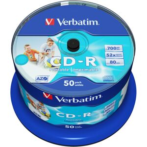 VERBATIM CD-R(50 ks)Spindle/Inkjet Printable/52x/700MB bez loga
