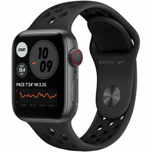Apple Watch Nike Series 6 Cellular 40mm vesmírně šedý hliník s antracitovým/černým sportovním řemínk