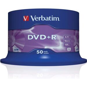 VERBATIM DVD+R(50 ks)Spindle/Printable/16x/4.7GB/DLP