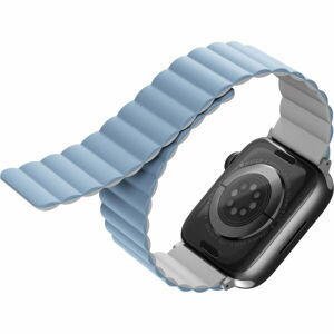 UNIQ Revix oboustranný řemínek pro Apple Watch 41/40/38mm Arctic (bílý/modrý)