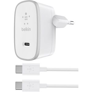 Belkin USB-C 230V nabíječka 5V/3A, vč. USB-C to USB-C kabelu, bílá
