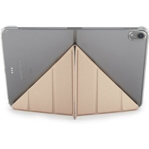 Pipetto Origami průhledné flipové pouzdro Apple iPad Pro 11" 2018 růžovo-zlaté