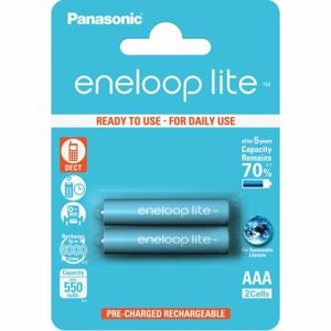 Panasonic AAA nabíjecí baterie Eneloop Lite 550mAh Ni-MH 2ks - 3000 nabíjecích cyklů