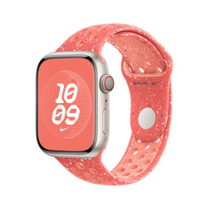 Apple Watch 49/45/44/42mm žhavě oranžový sportovní řemínek Nike M/L