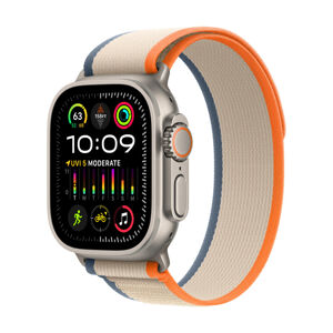 Apple Watch 49/45/44/42mm oranžovo-béžový Trailový tah M/L