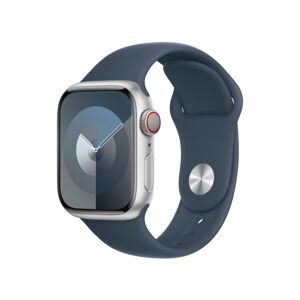 Apple Watch 41mm bouřkově modrý sportovní řemínek S/M