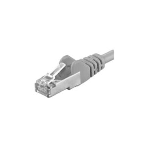PremiumCord Patch kabel UTP RJ45-RJ45 level 5e šedý 0,1m