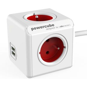 PowerCube Extended USB zásuvka červená