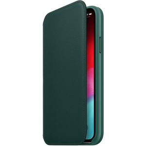 Apple Folio kožené pouzdro iPhone XS piniově zelené