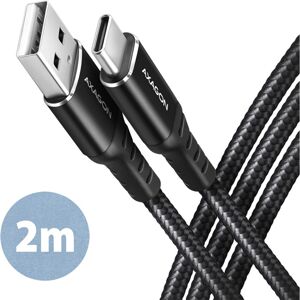 AXAGON BUCM-AM20AB kabel USB-C - USB-A 2m černý