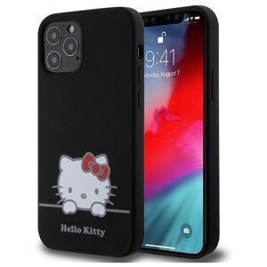 Hello Kitty Liquid Silicone Daydreaming Logo kryt iPhone 12/12 Pro černý