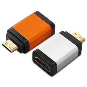 PremiumCord Adapter HDMI Typ A samice - mini HDMI Typ C samec oranžová
