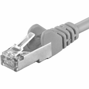 PremiumCord FTP CAT.6 patch kabel awg26 šedý 0,5m