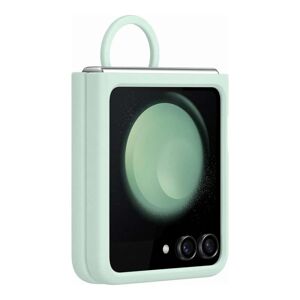 Samsung Silicone case with Ring Z Flip5 Ocean Green