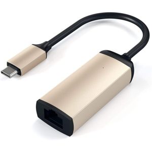 Satechi USB C - Ethernet redukce zlatá