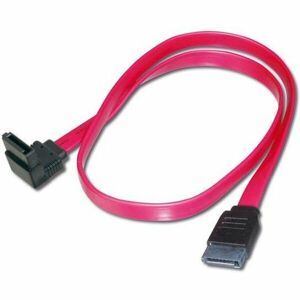 PremiumCord SATA datový kabel zalomený 90° 0,5m