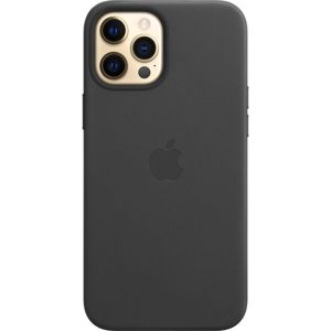 Apple kožený kryt s MagSafe iPhone 12 Pro Max černý