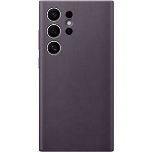 Samsung Vegan Leather Case Galaxy S24 Ultra Tmavě fialový