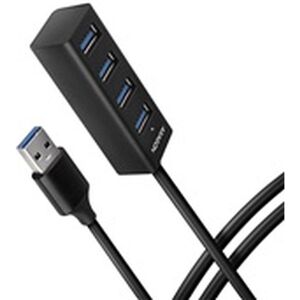AXAGON USB MINI hub 4x USB 3.2 Gen 1 kovový USB-A 1.2m černý