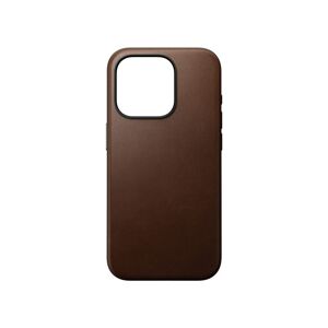 Nomad Modern Leather MagSafe kryt iPhone 15 Pro hnědý