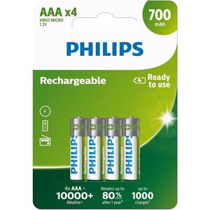 Philips R03B4A70/10 Nabíjecí baterie - 4x AAA 700mAh (Připraveny k použití)