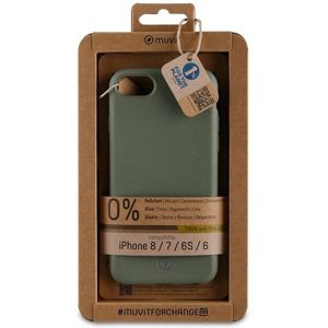 Muvit For Change Bambootek rozložitelný kryt iPhone 6/6s/7/8/SE (2020) Moss