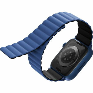 UNIQ Revix oboustranný řemínek pro Apple Watch 49/45/44/42mm Caspian (modrý/černý)
