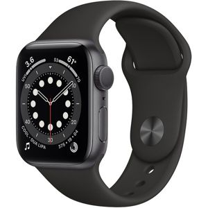 Apple Watch Series 6 40mm vesmírně šedý hliník s černým sportovním řemínkem
