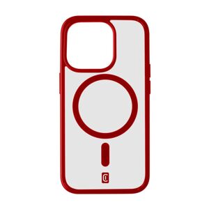 Cellularline POP MAG zadní kryt s MagSafe Apple iPhone 15 Pro Max čirý/červený