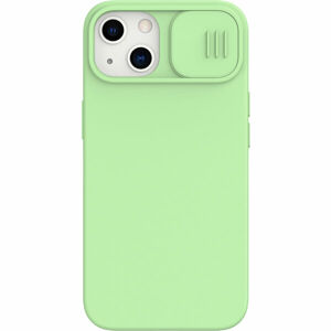 Nillkin CamShield Silky Magnetic silikonový kryt iPhone 13 mentolově zelený