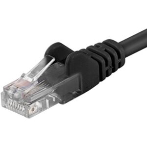 PremiumCord Patch kabel UTP RJ45-RJ45 CAT6 1m černý