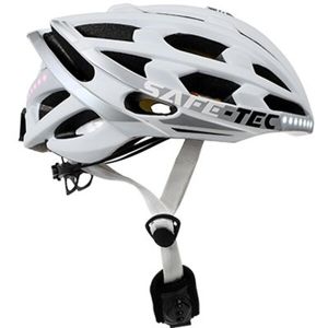 Safe-Tec TYR 3 chytrá helma na kolo L (58cm - 61cm) bílá