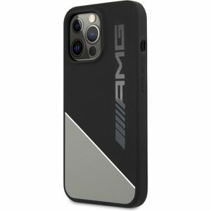 AMG Liquid Silicone Kryt iPhone 13 Pro Max černý/šedý