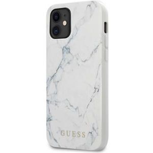 Guess PC/TPU Marble kryt iPhone 12 mini 5.4" bílý