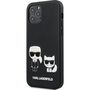 Karl Lagerfeld PU Karl &Choupette kryt iPhone 12 Pro Max 6.7" černý