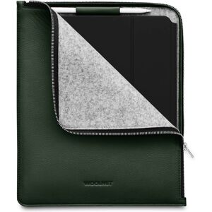 Woolnut kožené Folio pouzdro pro 12,9"/13" iPad Pro, 13" Air tmavě zelené
