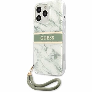 Guess TPU Marble Stripe Kryt iPhone 13 Pro Max zelený