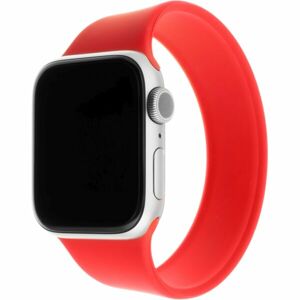 FIXED provlékací silikonový řemínek Apple Watch 42/44mm XL červený
