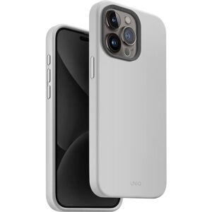 UNIQ Lino Hue MagClick ochranný kryt iPhone 15 Pro Max Chalk Grey (křídově šedý)