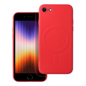 Smarty Mag silikonový kryt s MagSafe iPhone 7 / 8 / SE 2020 / SE 2022 červený