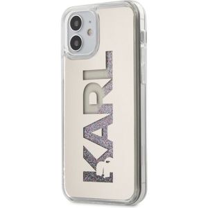 Karl Lagerfeld Liquid Glitter Multi Mirror kryt iPhone 12 mini 5.4" stříbrný