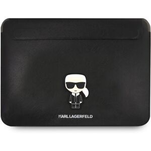 Karl Lagerfeld Saffiano Ikonik Computer Sleeve 16" černý
