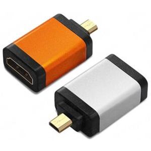 PremiumCord Adapter HDMI Typ A samice - micro HDMI Typ D samec oranžová