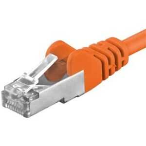 Premiumcord Patch kabel CAT 6a S-FTP RJ45-RJ45 AWG 26/7 1,5m oranžový