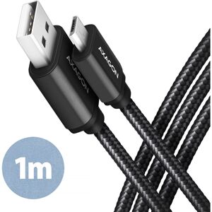 AXAGON kabel Micro USB - USB-A 1m černý