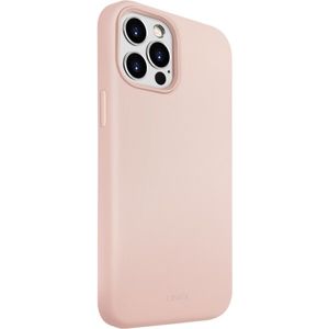 UNIQ Lino Hue Antimicrobial iPhone 12/12 Pro růžový