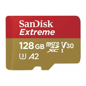 SanDisk Extreme microSDXC 128GB C10 V30 UHS-I U3 + SD Adapter