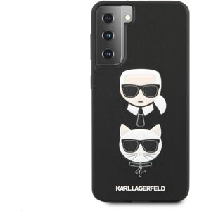 Karl Lagerfeld Saffiano K&C Heads kryt Samsung Galaxy S21+ černý
